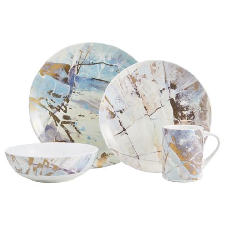 Aiden Gold 4 Piece Place Setting