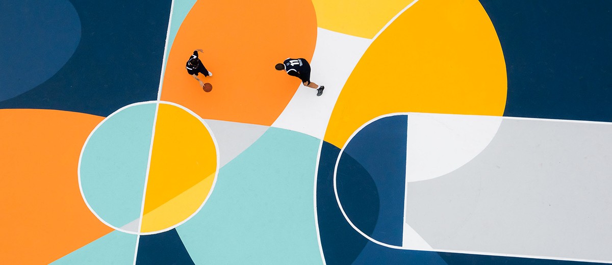 Wow! Lapangan Basket ini dilukis, Ini Hasilnya!