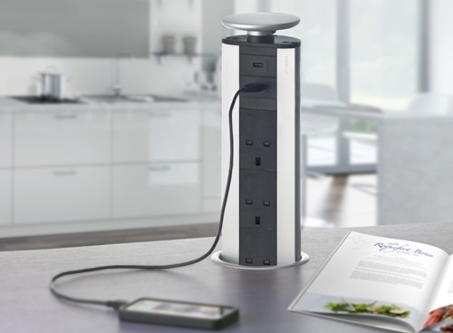 Stop kontak dan cooker hood rata meja