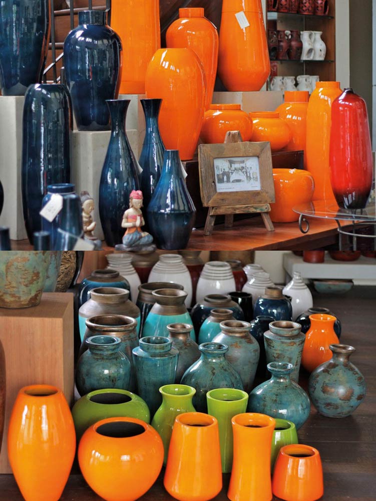 barang-barang yang dijual di galeri pot kemang