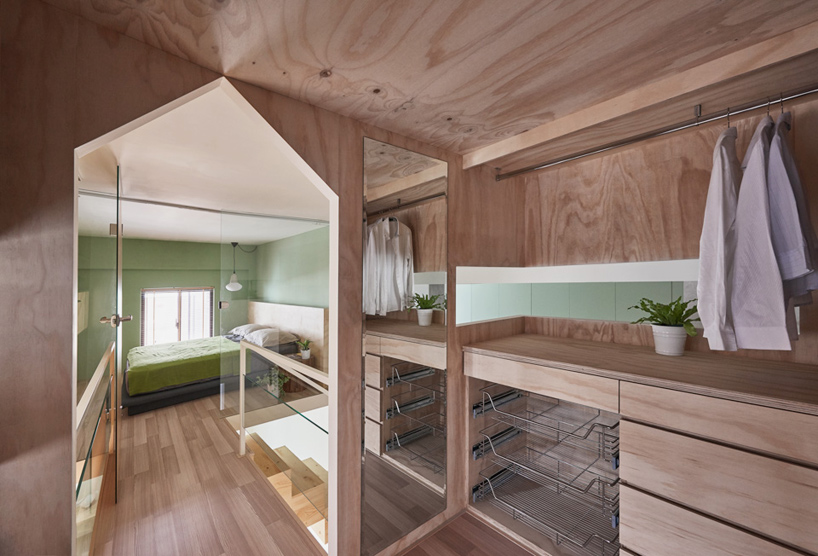 desain kamar tidur Block Village karya HAO design di Taiwan