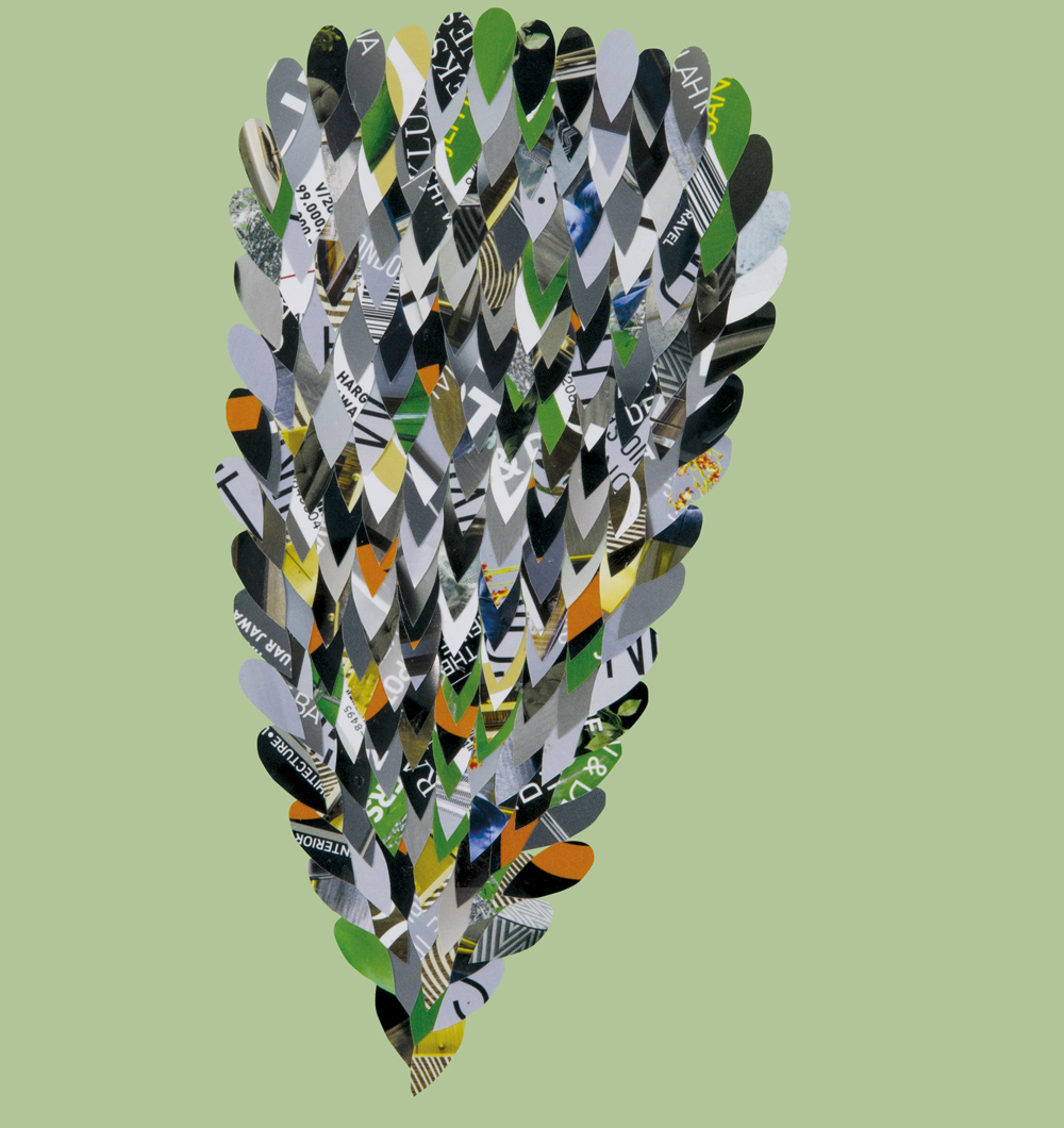 1 + 9 = 10. Karya Ika Vantiani untuk satu dekade CASA Indonesia dimana tahun kesepuluh dibangun dari tahun pertama hingga kesembilan, karenanya karya kolase manual ini dibuat dengan menggunakan sampul bekas dari edisi tahun pertama sampai sembilan dengan visual yang melukiskan perjalanan CASA Indonesia sejak tahun pertama hingga saat ini.