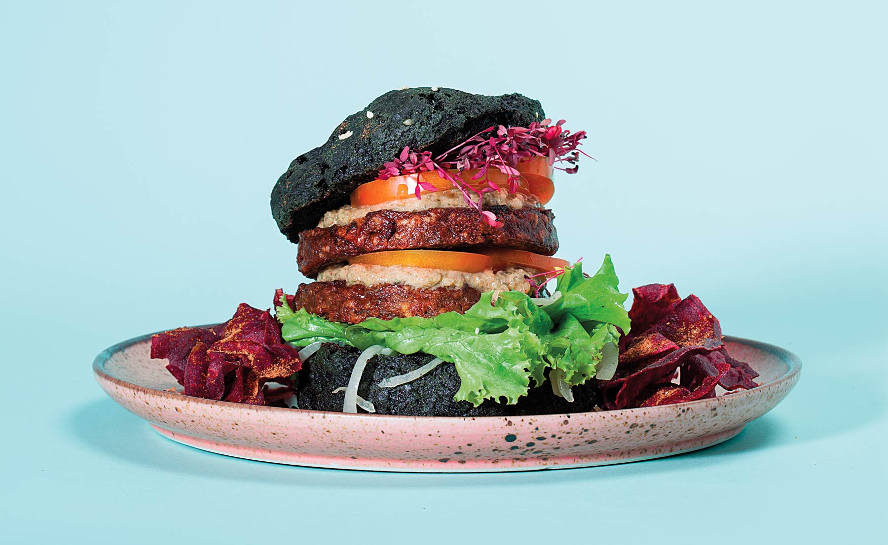 Mighty Mushroom Burger burgreens