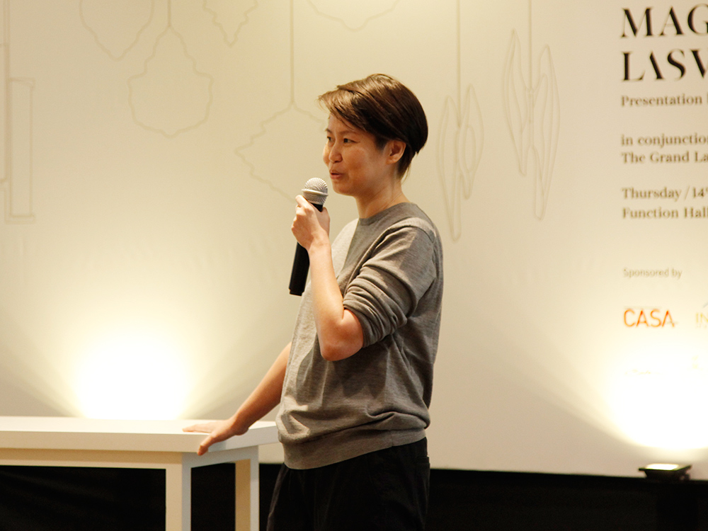 Sambutan oleh Karina L. Cheung selaku Director PT Bika Graha Mandiri