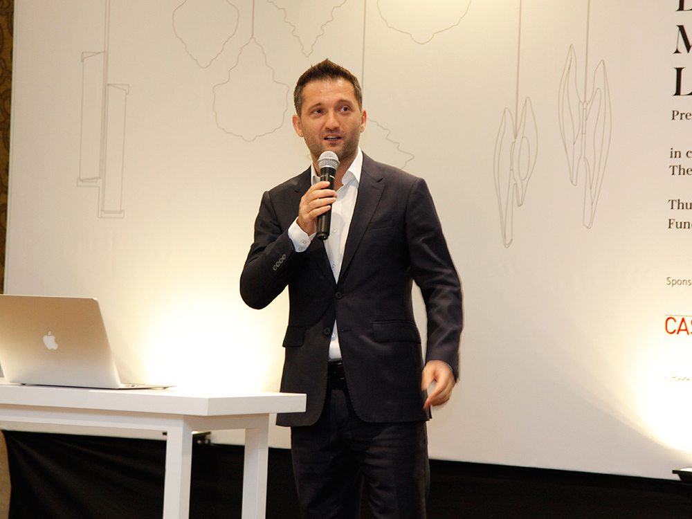 Presentasi mengenai Lasvit oleh Vadim Horna, Global Sales Director Lasvit.