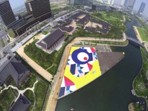 Seniman Indonesia Membuat Karya Seni Seluas 3.300 m2