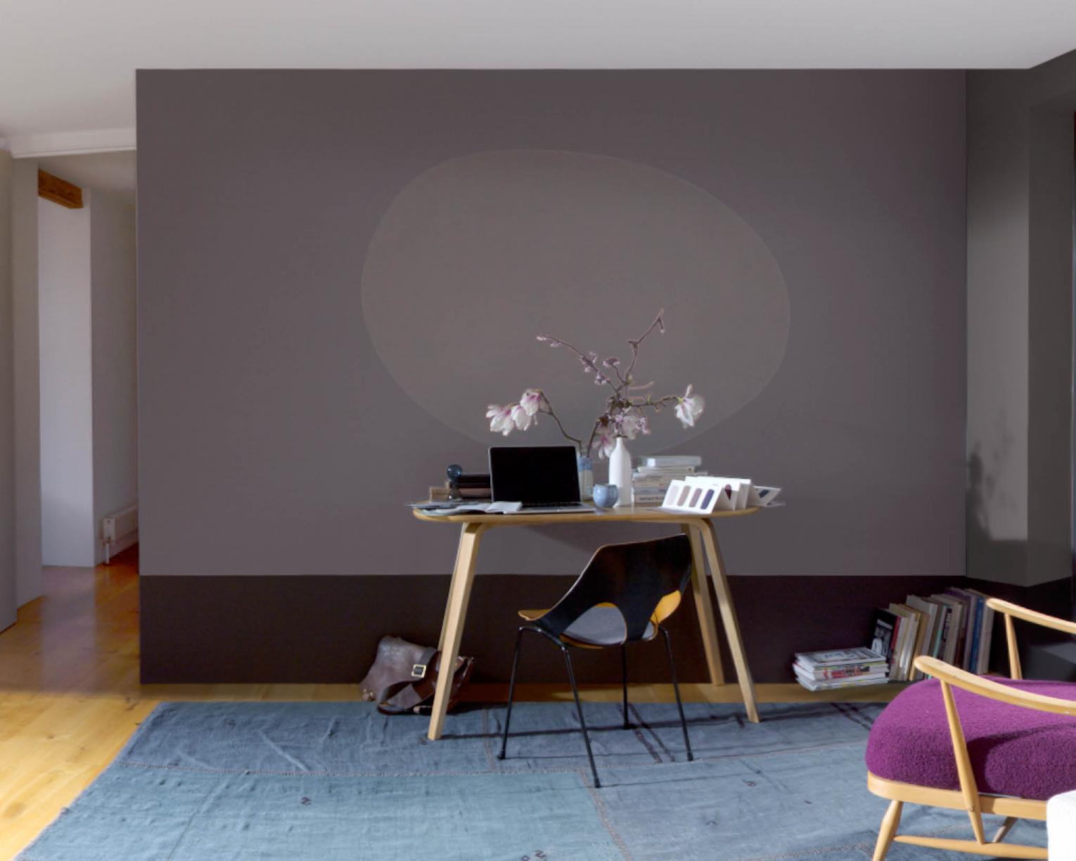 Warna cat rumah minimalis bernuansa gelap yang dipadukan dengan warna biru tua untuk interior berkesan maskulin / Dulux