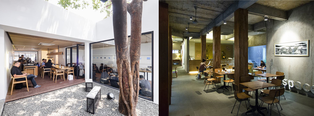 (Kiri) Kopi Manyar dan (Kanan) Dia.Lo.Gue Artspace / Manual Jakarta