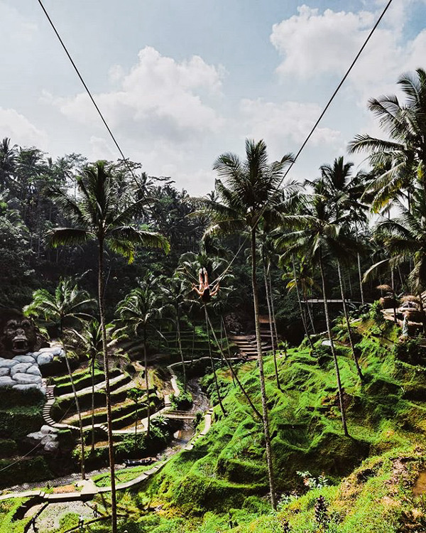 Terrace River Pool Swing