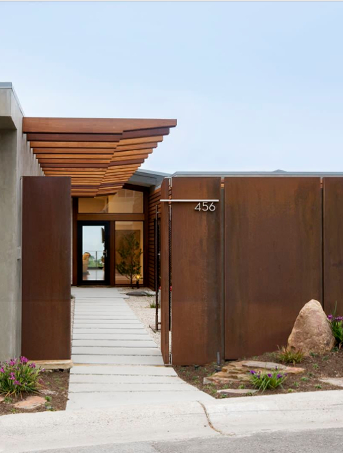 Pagar Rumah Minimalis dari baja