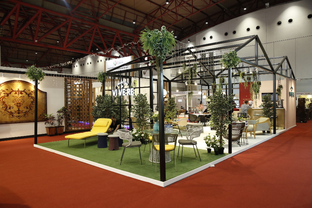 Booth Vivere yang berlokasi di area Furniture & Craft / CASA Indonesia