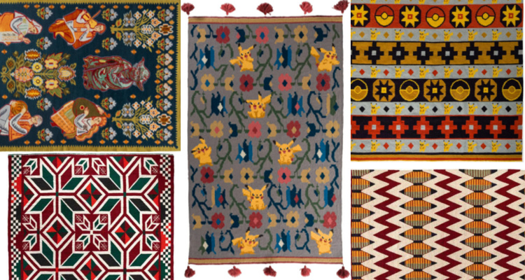 Lucu, Pikachu dan Yoda Menjadi Motif Karpet Tradisional