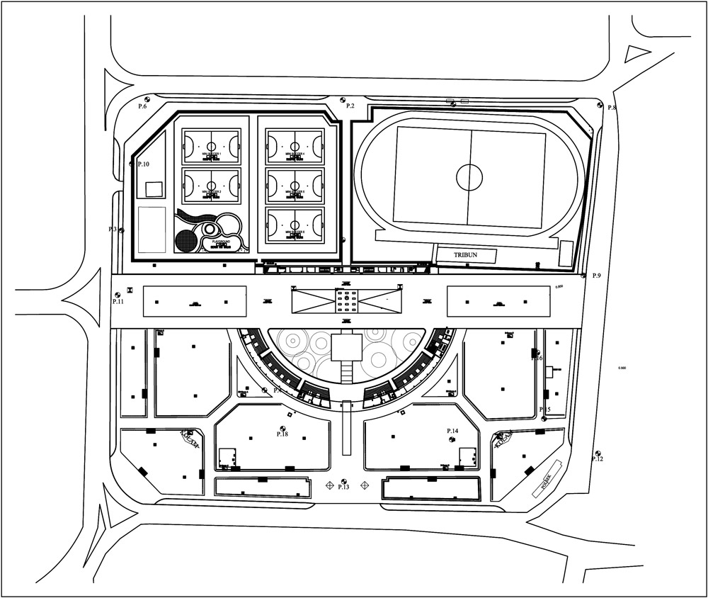 Denah revitalisasi Lapangan Banteng