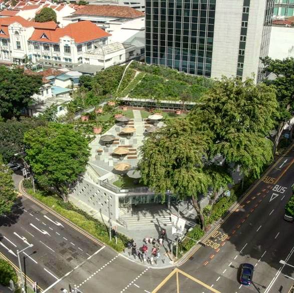 Aerial View Design Orchard / onedash22 / WOHA Architects