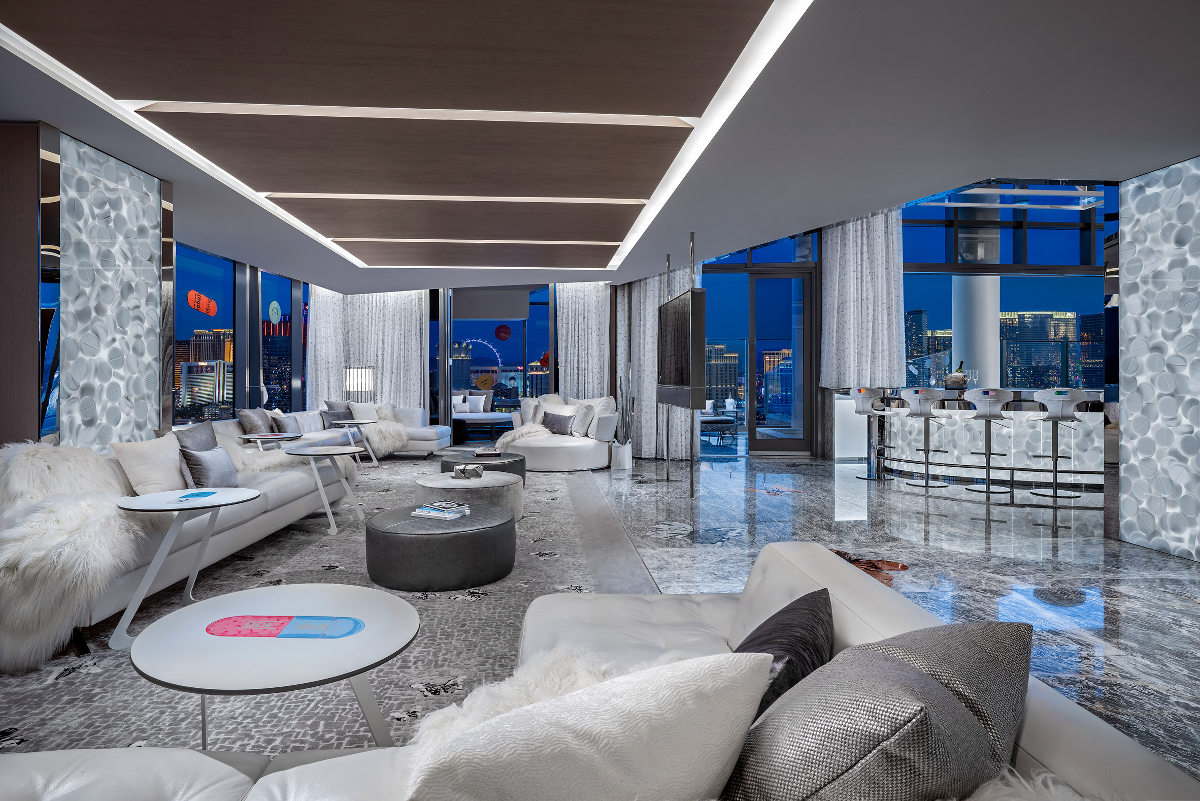 Interior dari Empathy Suite / Palms Casino Resort / Dezeen