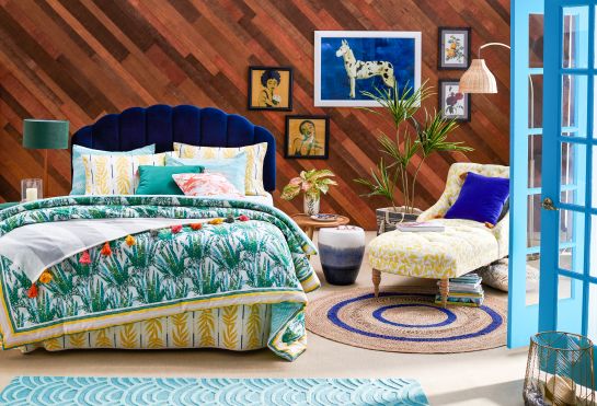 Sun-Soaked Bedroom / Drew Barrymore Flower Home / Wallmart / Refinery29