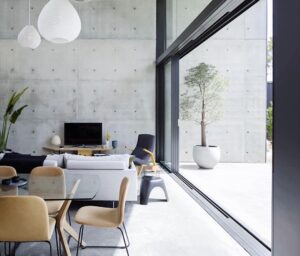 11 Inspirasi Hemat Ruang Dengan Pintu Geser