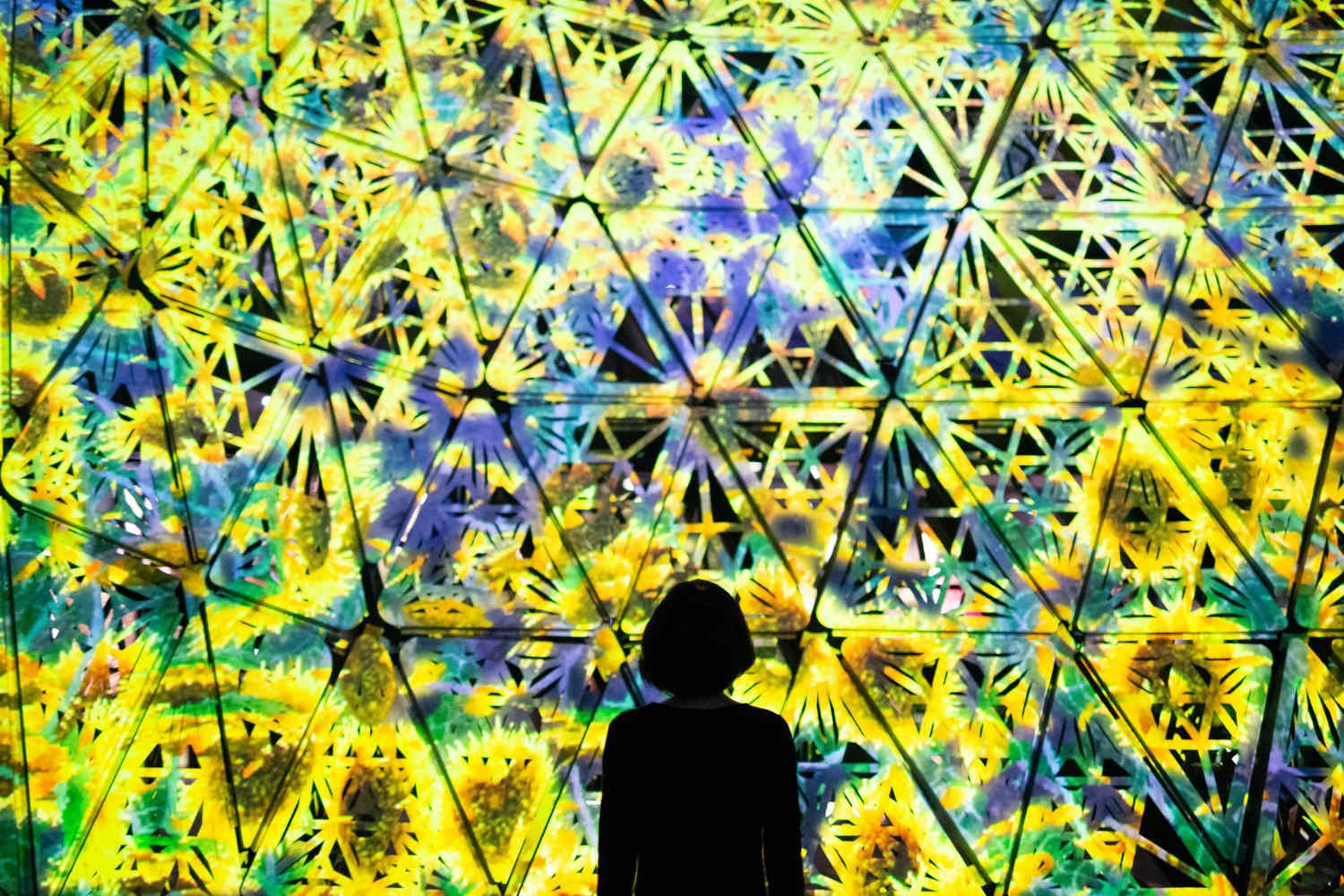 Karya Flowers and People dari dekat