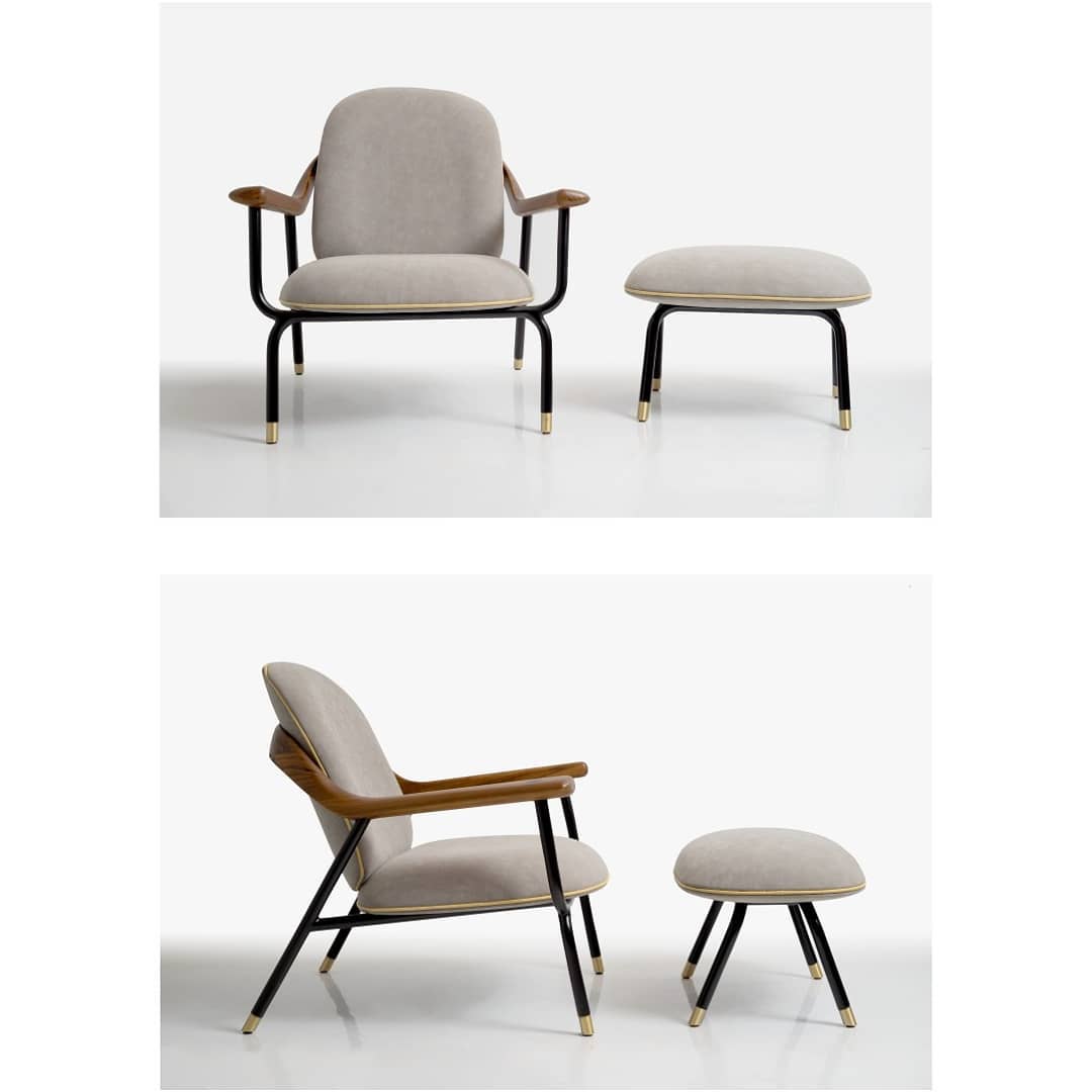 Ruu Metal Lounge Chair / Saniharto