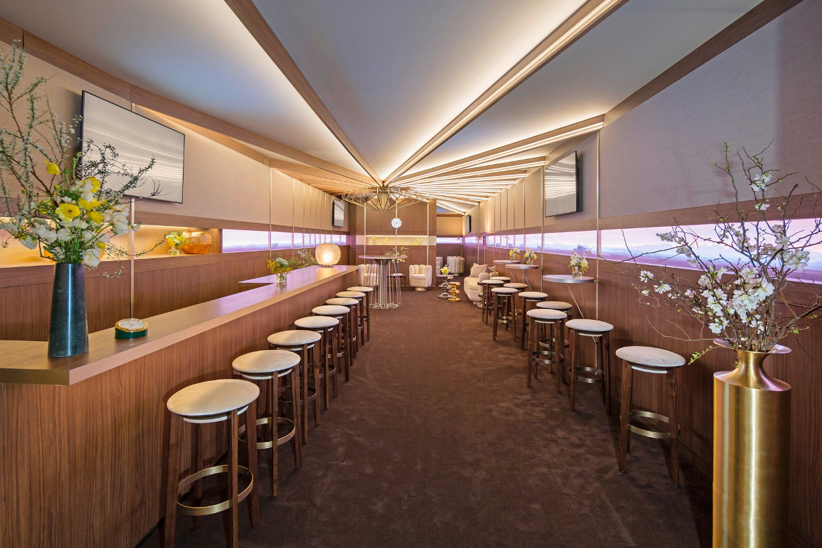 Tampak keseluruhan interior ruang tunggu Oscars 2020