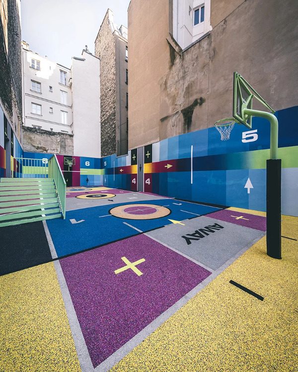 Lapangan Basket Nike Ini Jadi Landmark Baru di Paris