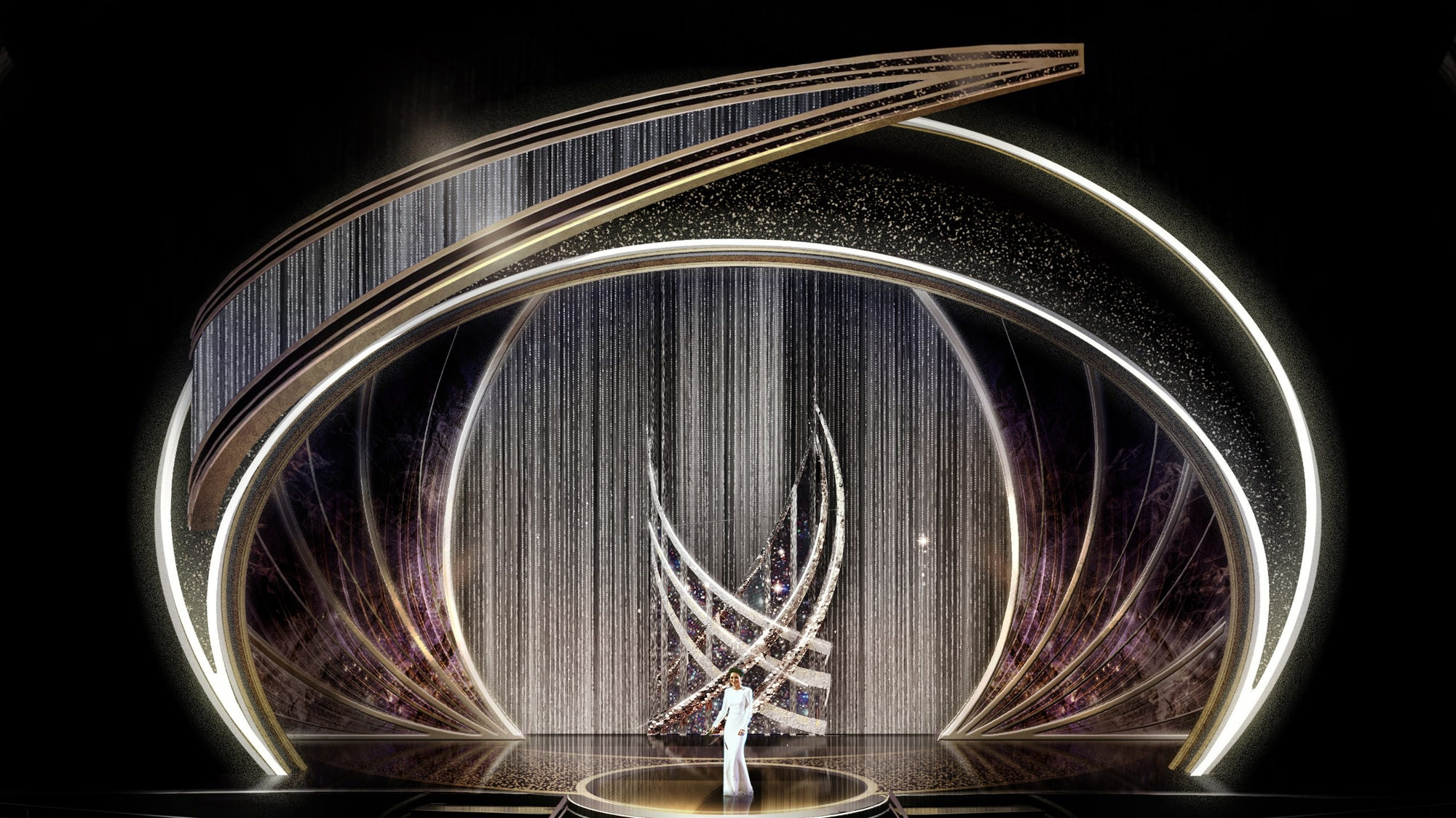 Panggung Oscars 2020: Ternyata Berbentuk Angin Topan!