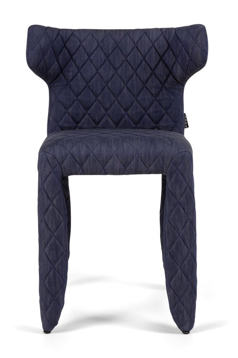 Monster Chair dalam finishing indigo denim
