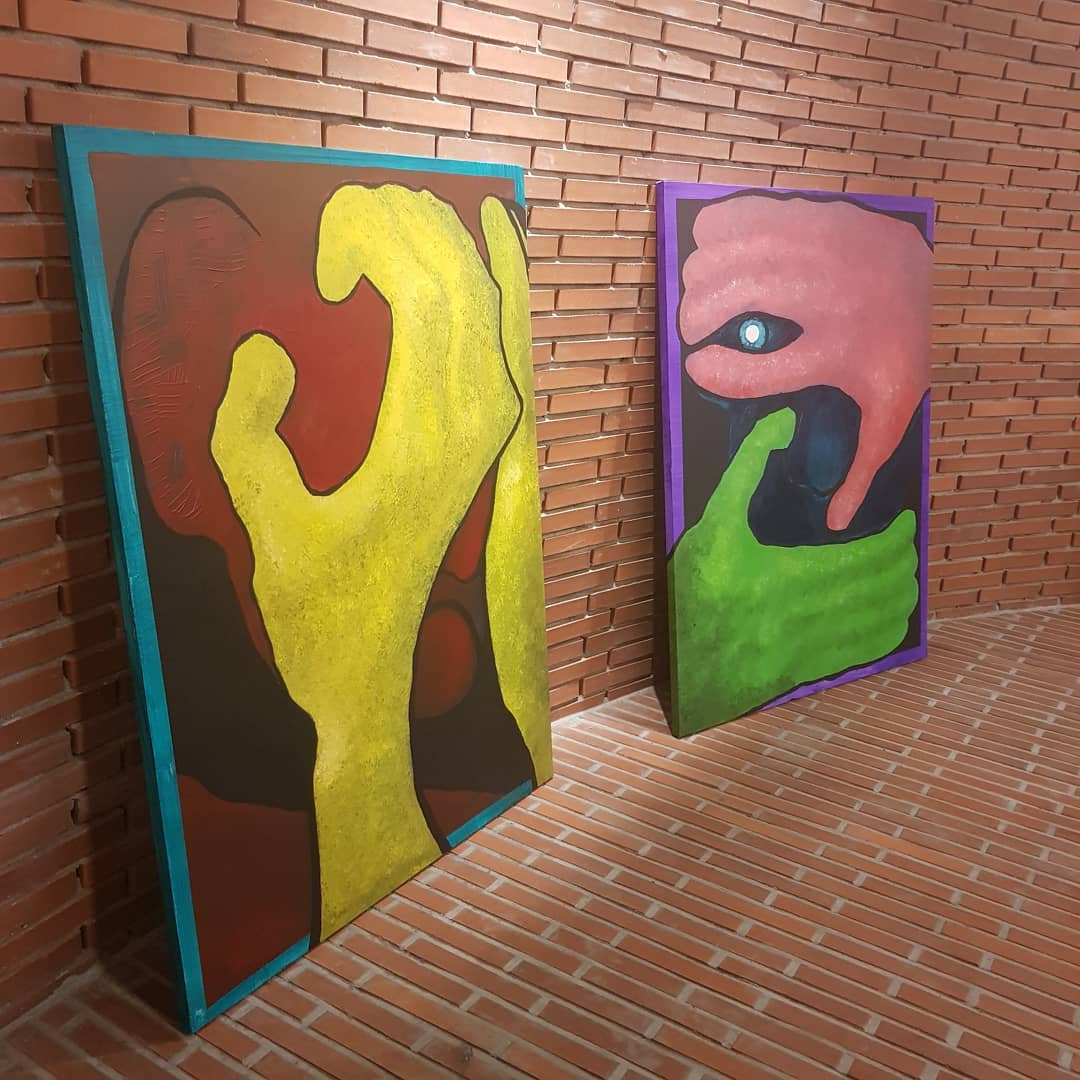 Fans K-Pop, Ini Saatnya Nikmati Kopi Buatan Mino WINNER / Lukisan ciptaan Song Mino WINNER di kafenya / @mmiinnsseeoo_k