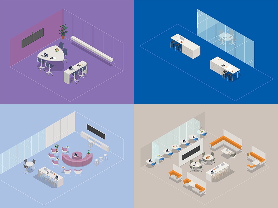 Ide Desain Kantor Cubicle Open Plan dan Di Rumah 1