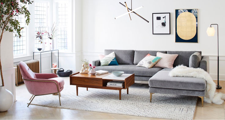 Berikan jarak antara furnitur dengan dinding dan lantai