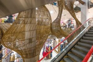 Mencengangkan! Sarang Burung Ini Tumbuh di Gerai Uniqlo