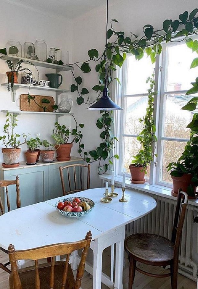 Penyegar di area ruang makan