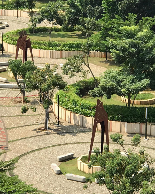 Sentuhan Nusantara Tersemat Di Kawasan RTH di GBK