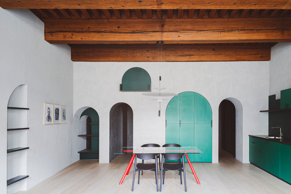 Desain Rumah Modern 80 m2 Hanya dengan 1 Warna Hijau!