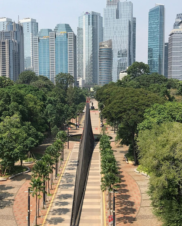 Sentuhan Nusantara Tersemat Di Kawasan RTH di GBK