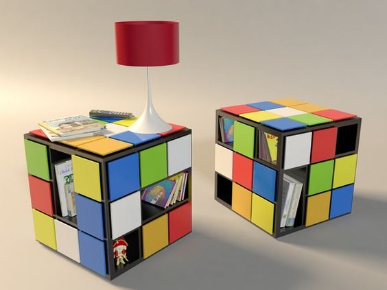 Meja kubus rubik