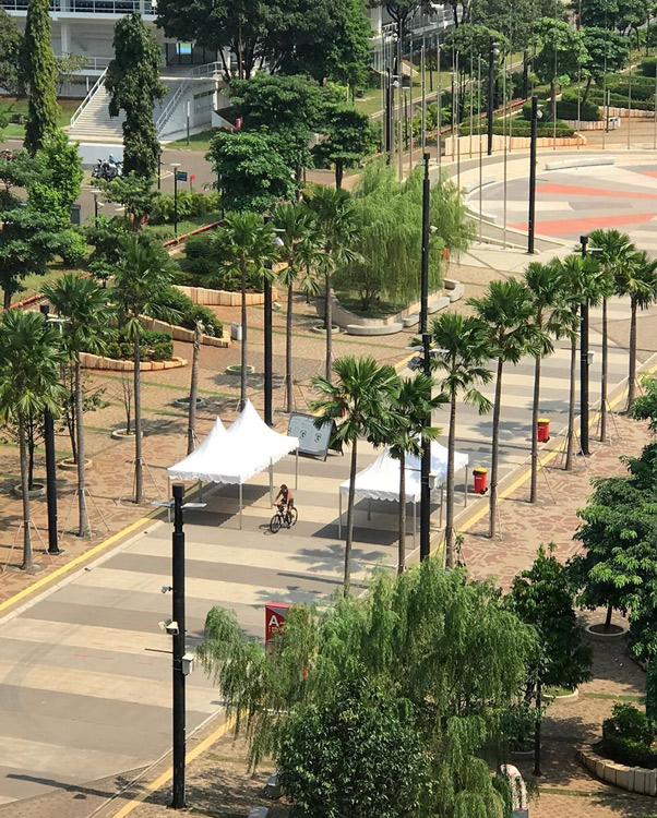 Sentuhan Nusantara Tersemat Di Kawasan RTH di GBK