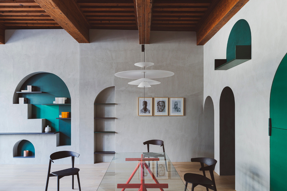 Desain Rumah Modern 80 m2 Hanya dengan 1 Warna Hijau! / Studio Razavi Architecture / Simone Bossi 1