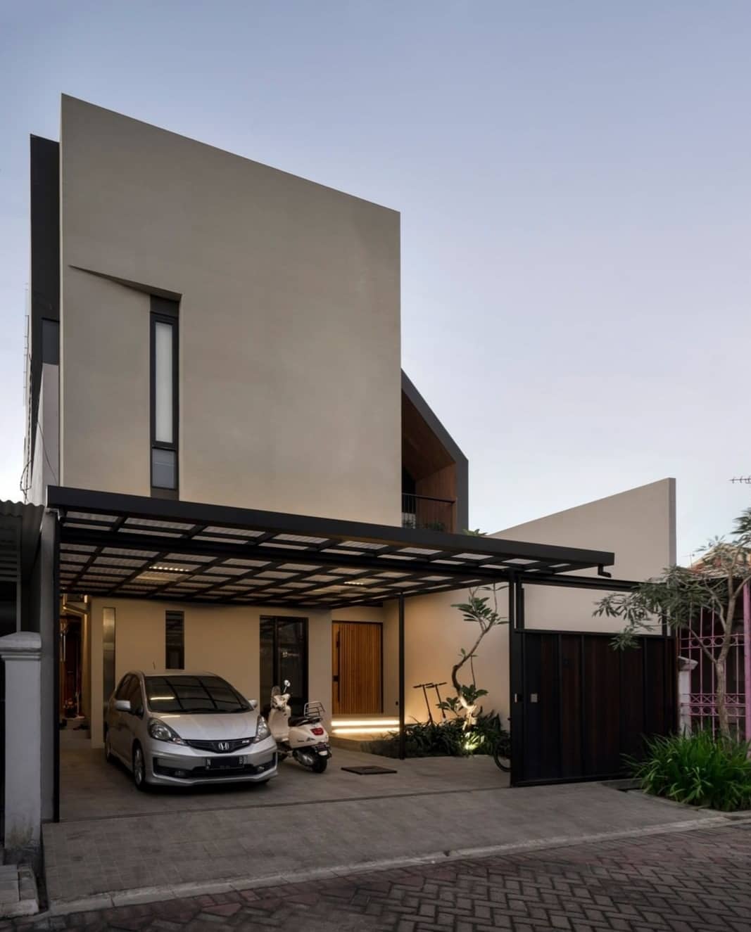 material lantai carport