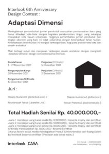 ADAPTASI DIMENSI – Interlook 6th Anniversary Design Contest