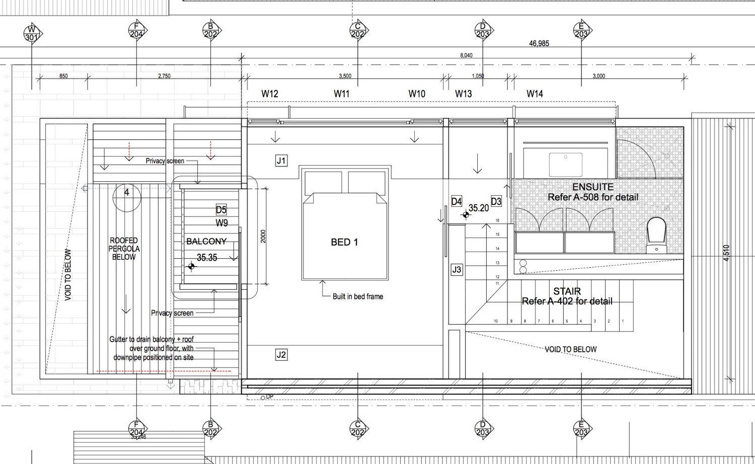 contoh denah rumah minimalis lantai 2