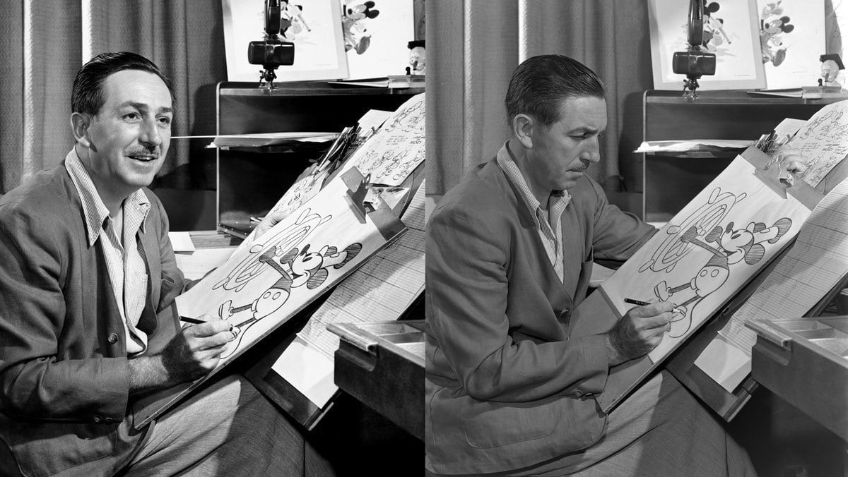 Walt Disney bersama boneka Mickey Mouse / Disney Indonesia