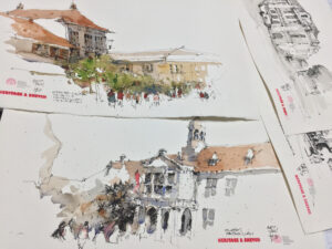 Menghidupi Kota Jakarta dalam Bentuk Sketsa Arsitektur