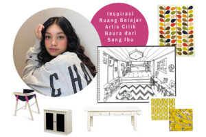 Inspirasi Ruang Belajar Artis Cilik Naura dari Sang Ibu