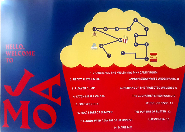 Peta 14 ruangan di MoJa Museum