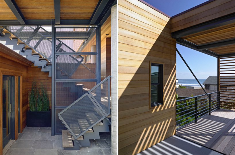 Tangga-tangga dirancang dengan posisi tegak lurus