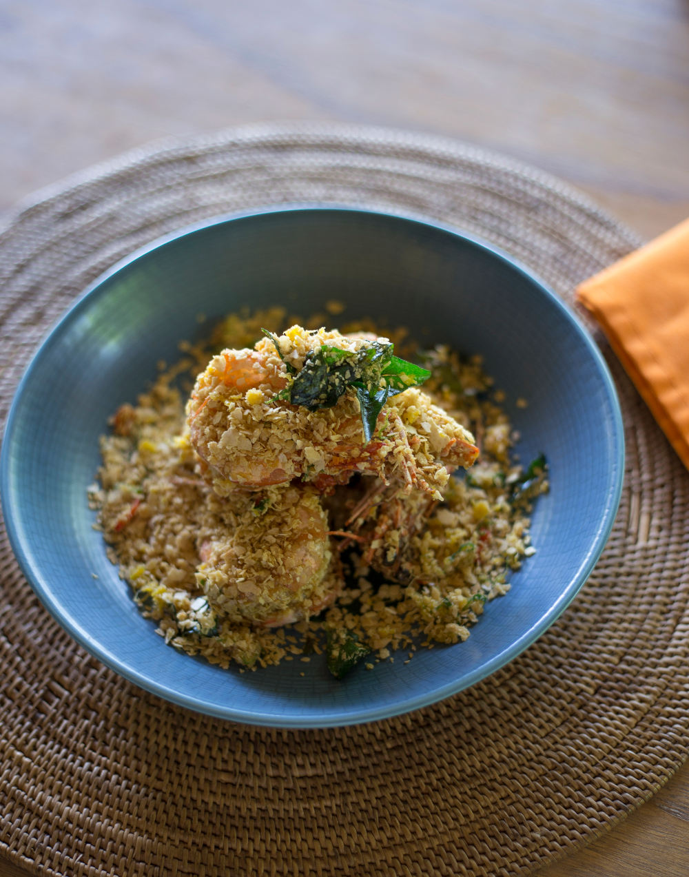 Salah satu signature dish, yaitu Udang Ramayana / Plataran Indonesia