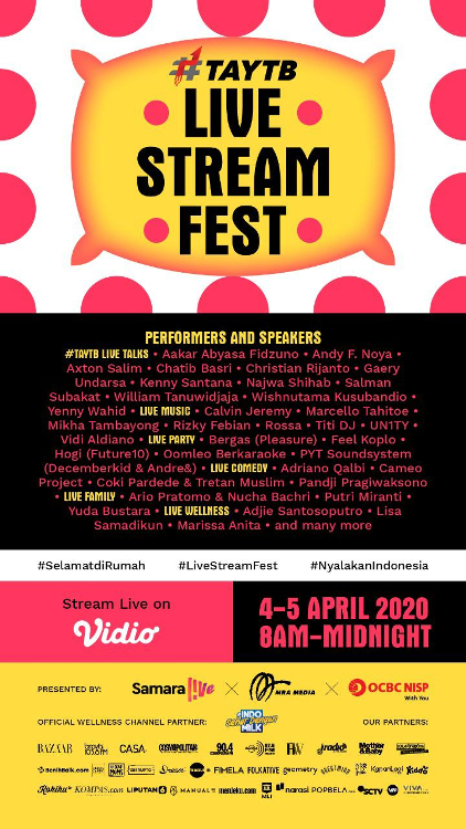 #TAYTB Live Stream Fest Bawa Kebahagiaan Di Dalam Rumah