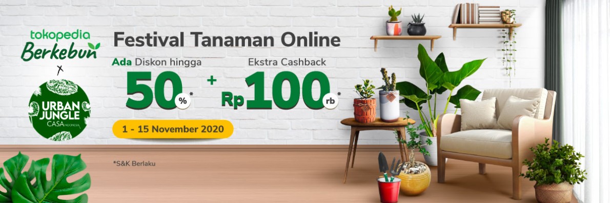 Belanja Tanaman Online Hanya di Urban Jungle! Diskon!!! casa indonesia tokopedia