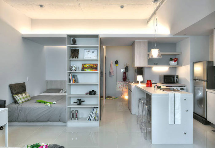 Apartemen Taipei Tiny Studio by Cloud Pen Studio